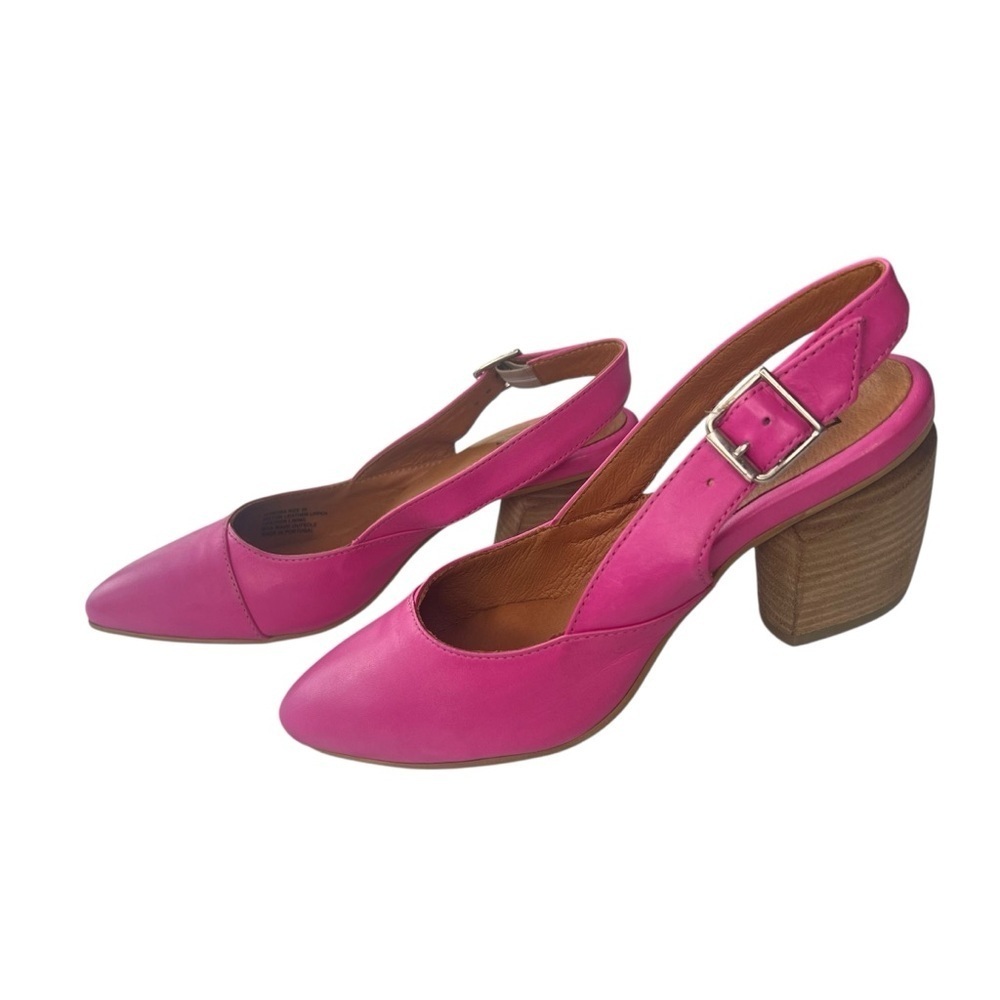 Miz Mooz Leather Slingback Pumps -Aurora Fuchsia EU 39 (US 8.5-9)
